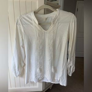 Beachy boho long sleeve top